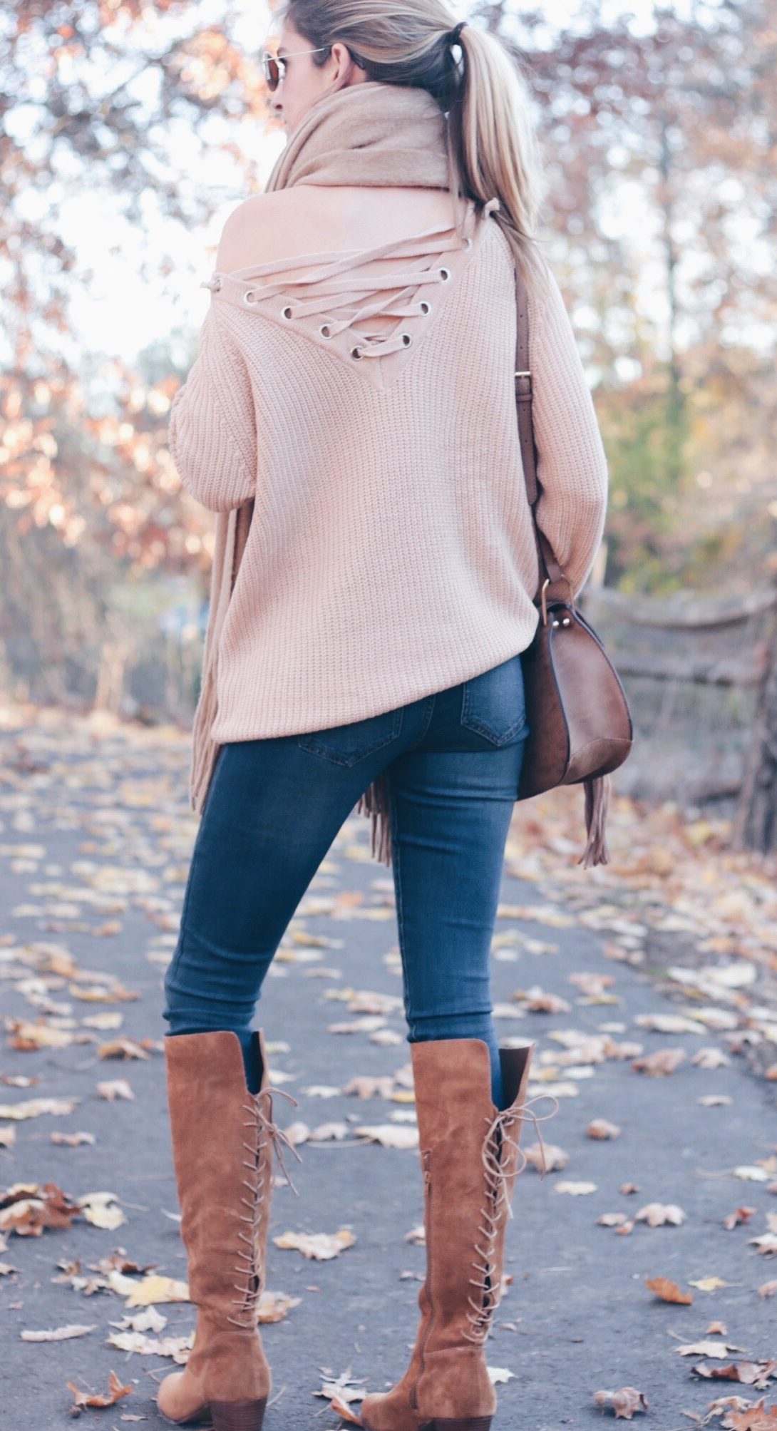 blush sweater outfit