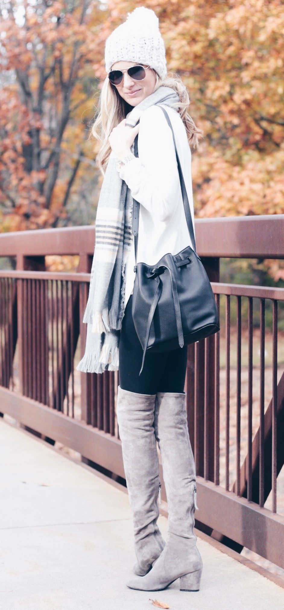 white turtleneck sweater outfit