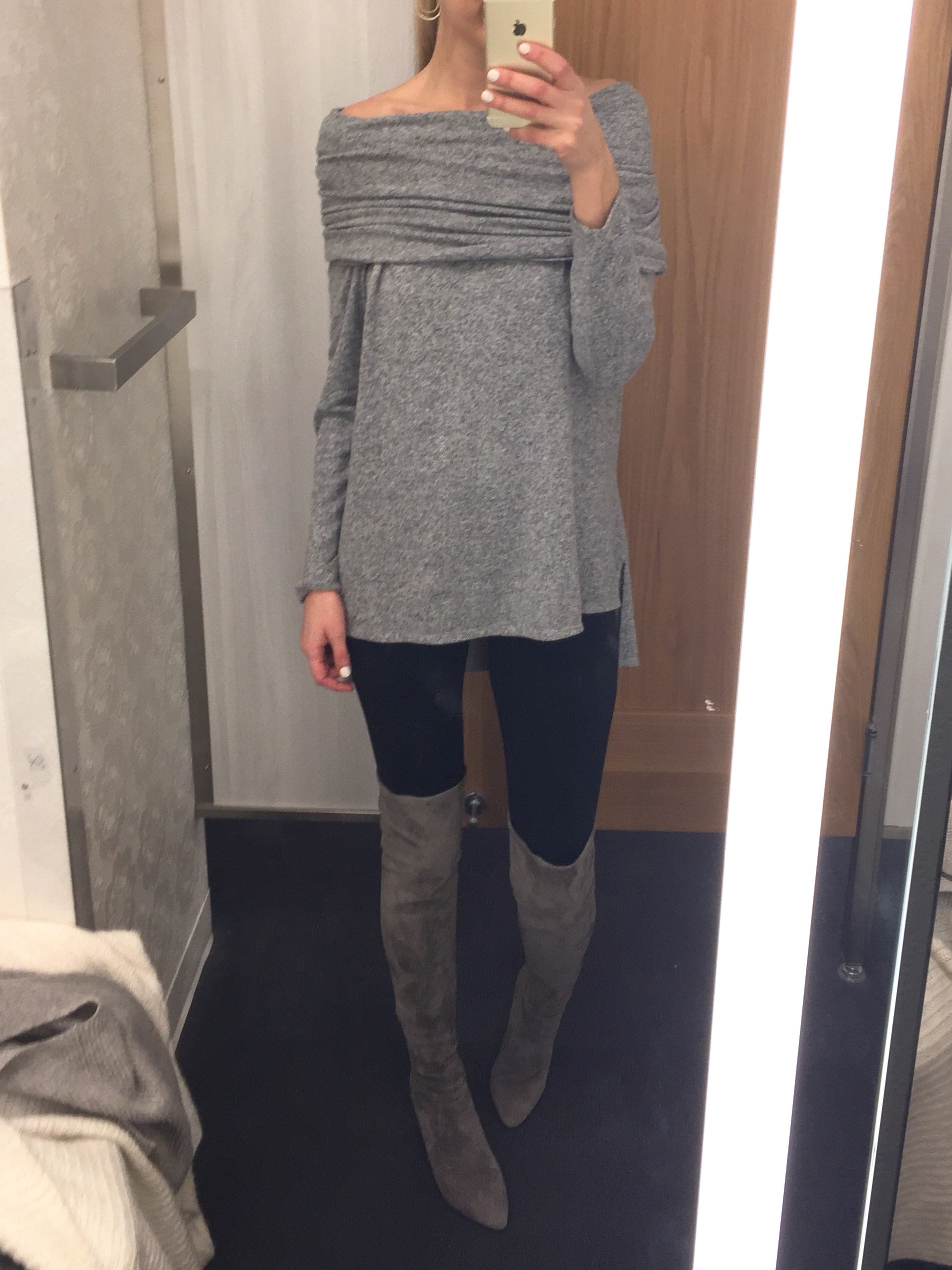 Gibson off the shoulder sweater 