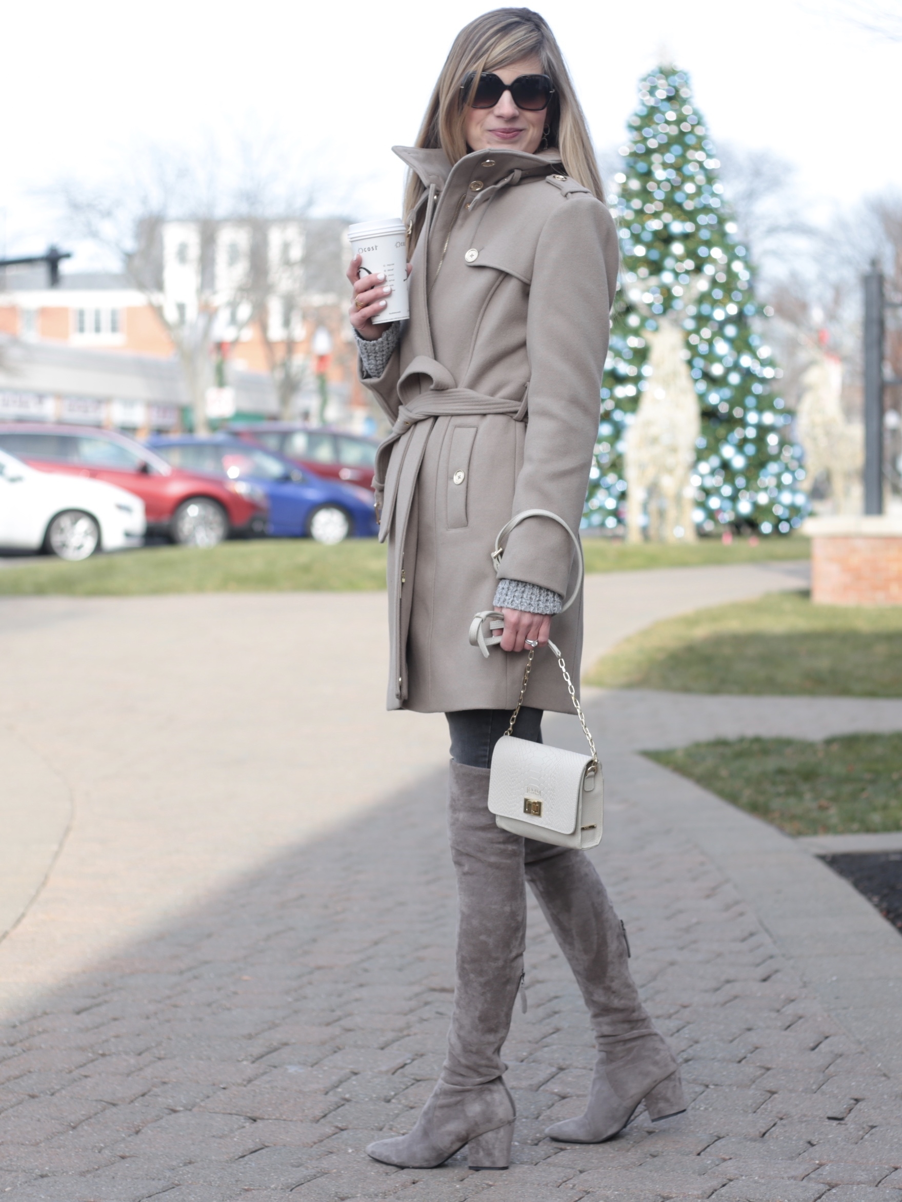 Taupe winter coat Clearance