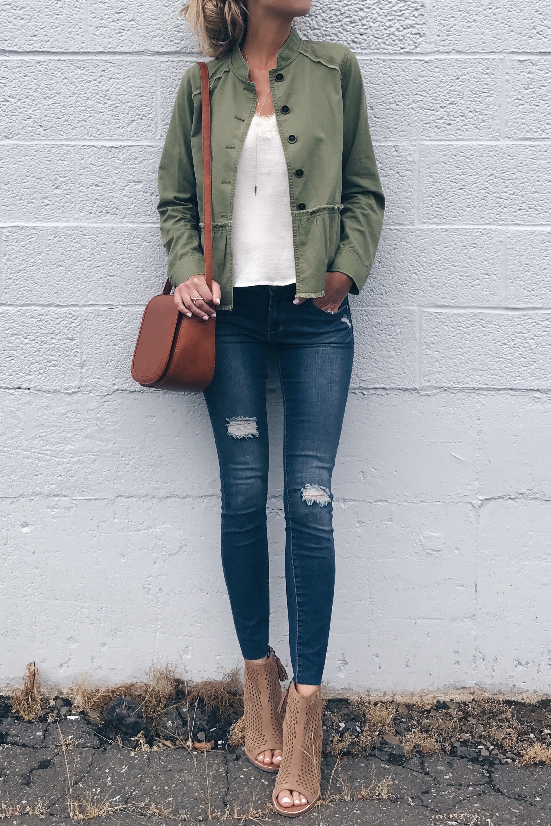 peplum utility jacket