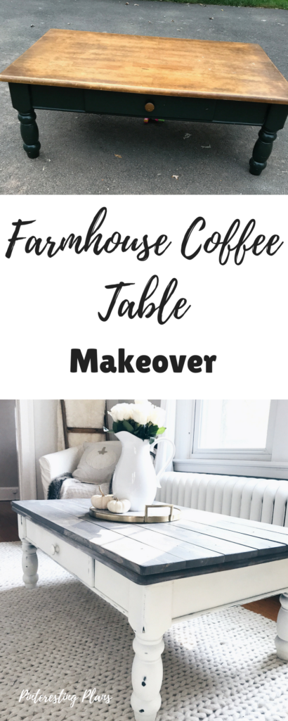 Farmhouse Coffee Table Makeover
