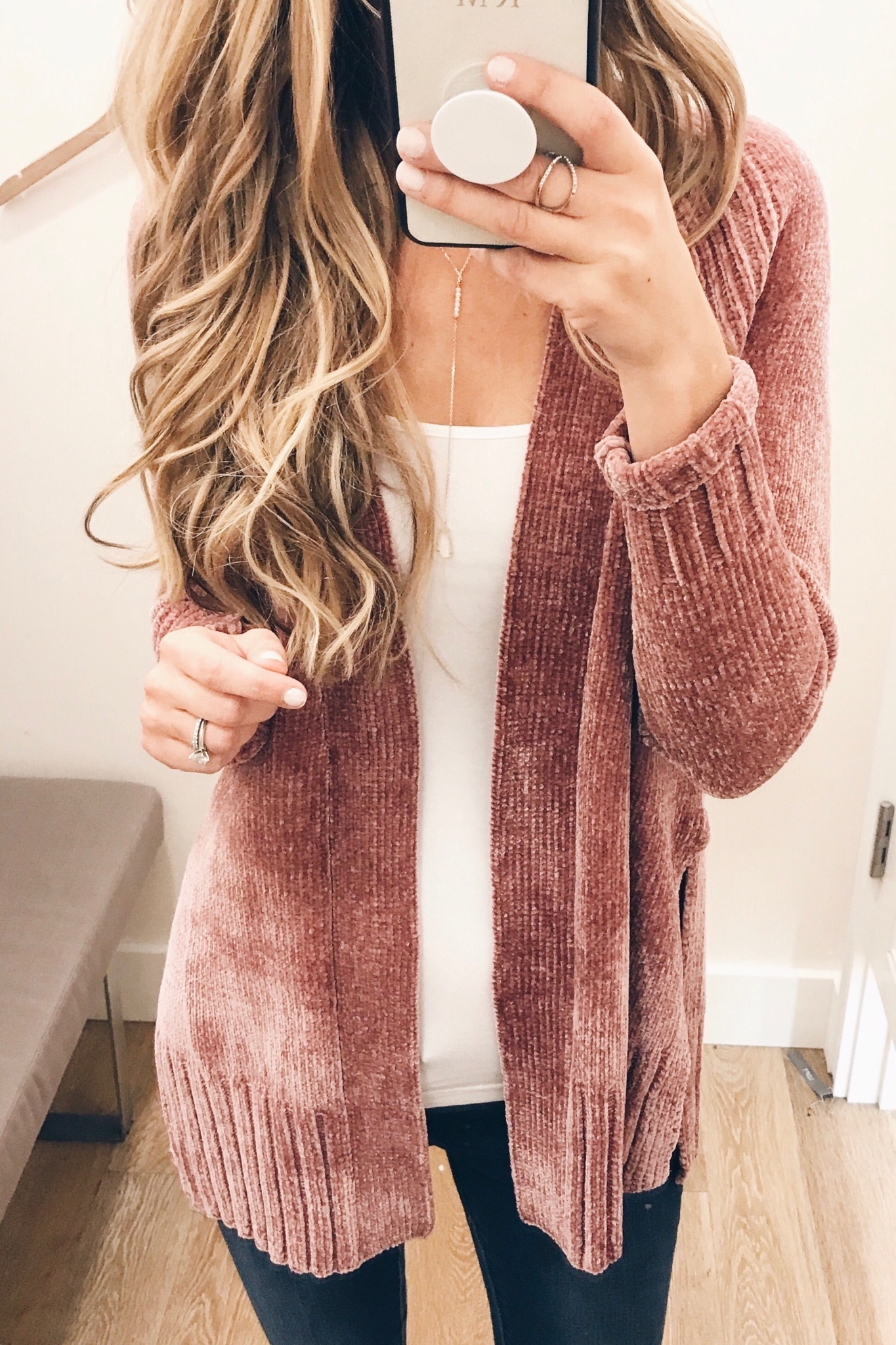 loft chenille cardigan