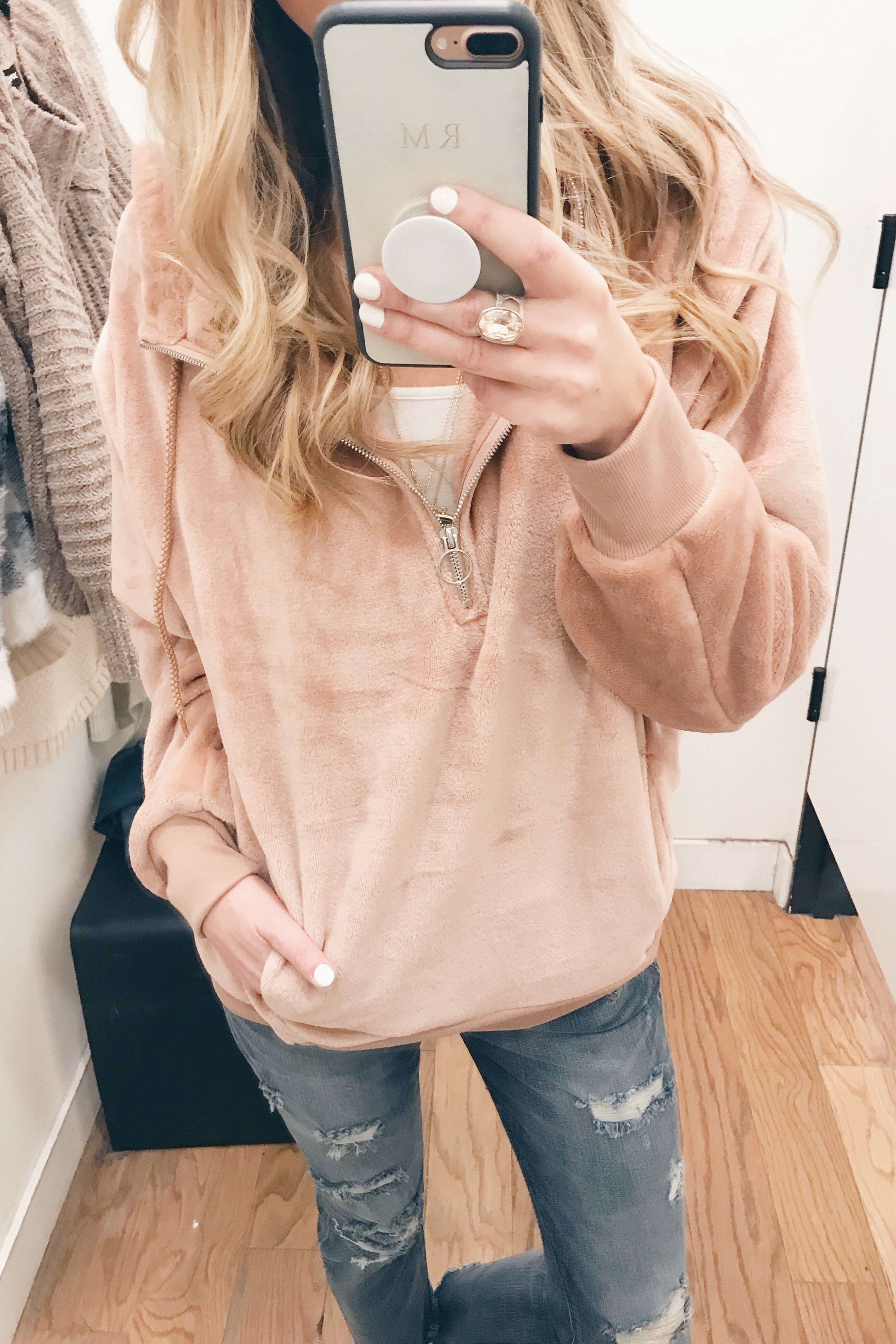 veteran's day weekend sale round up 2018 - women's oversized velour hoodie