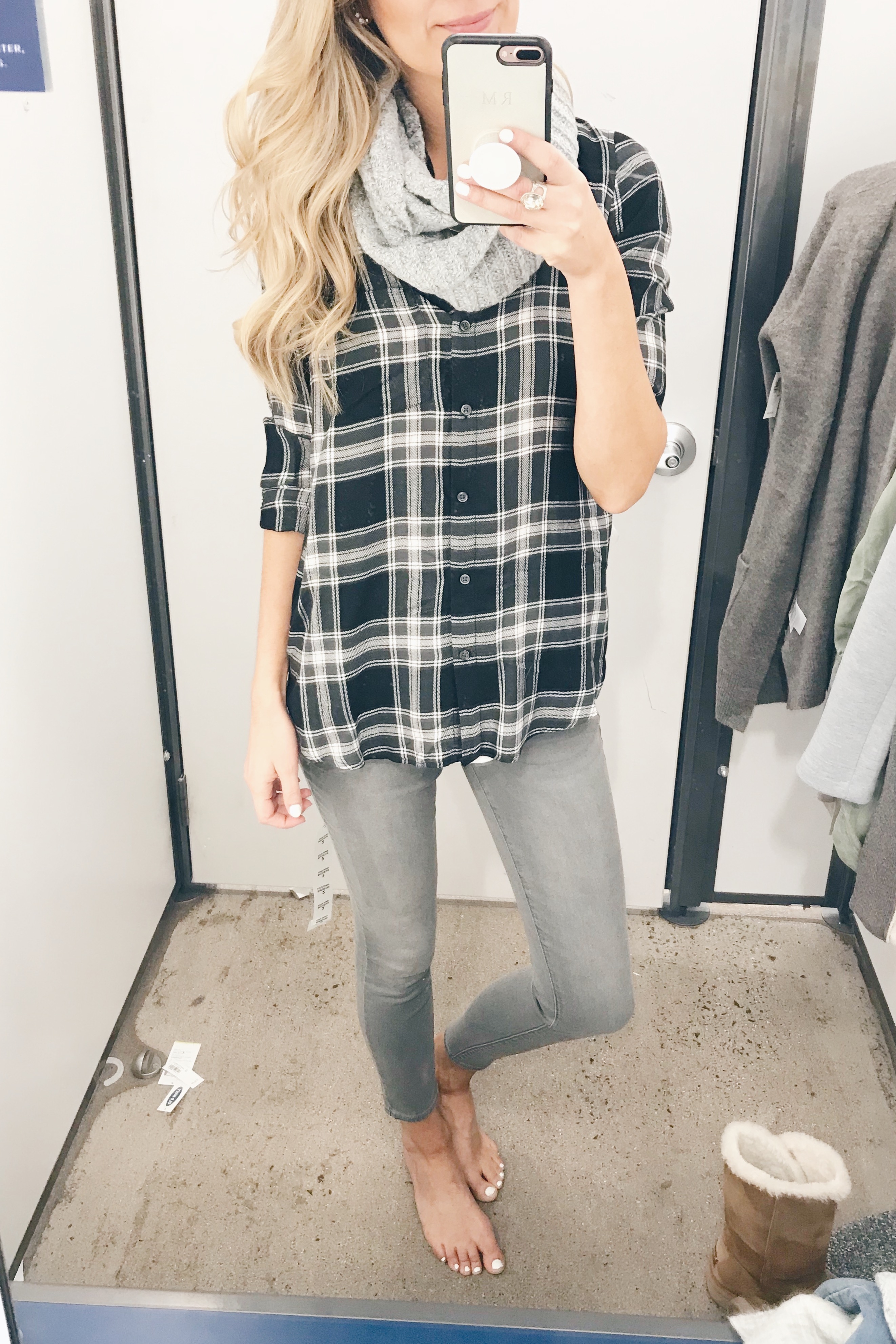 gray skinny jeans 