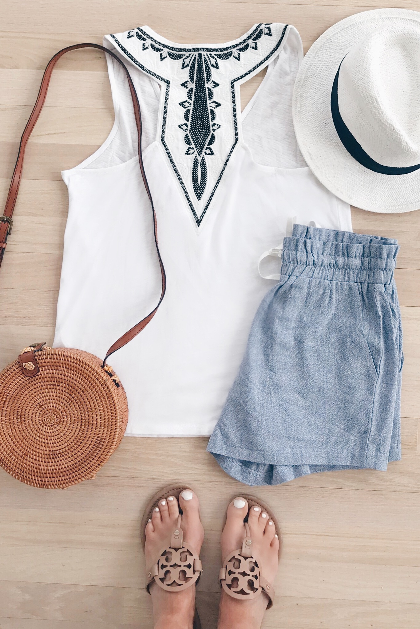resort wear 2019 - gibson x cassiesugarplum back detail tank and shorts