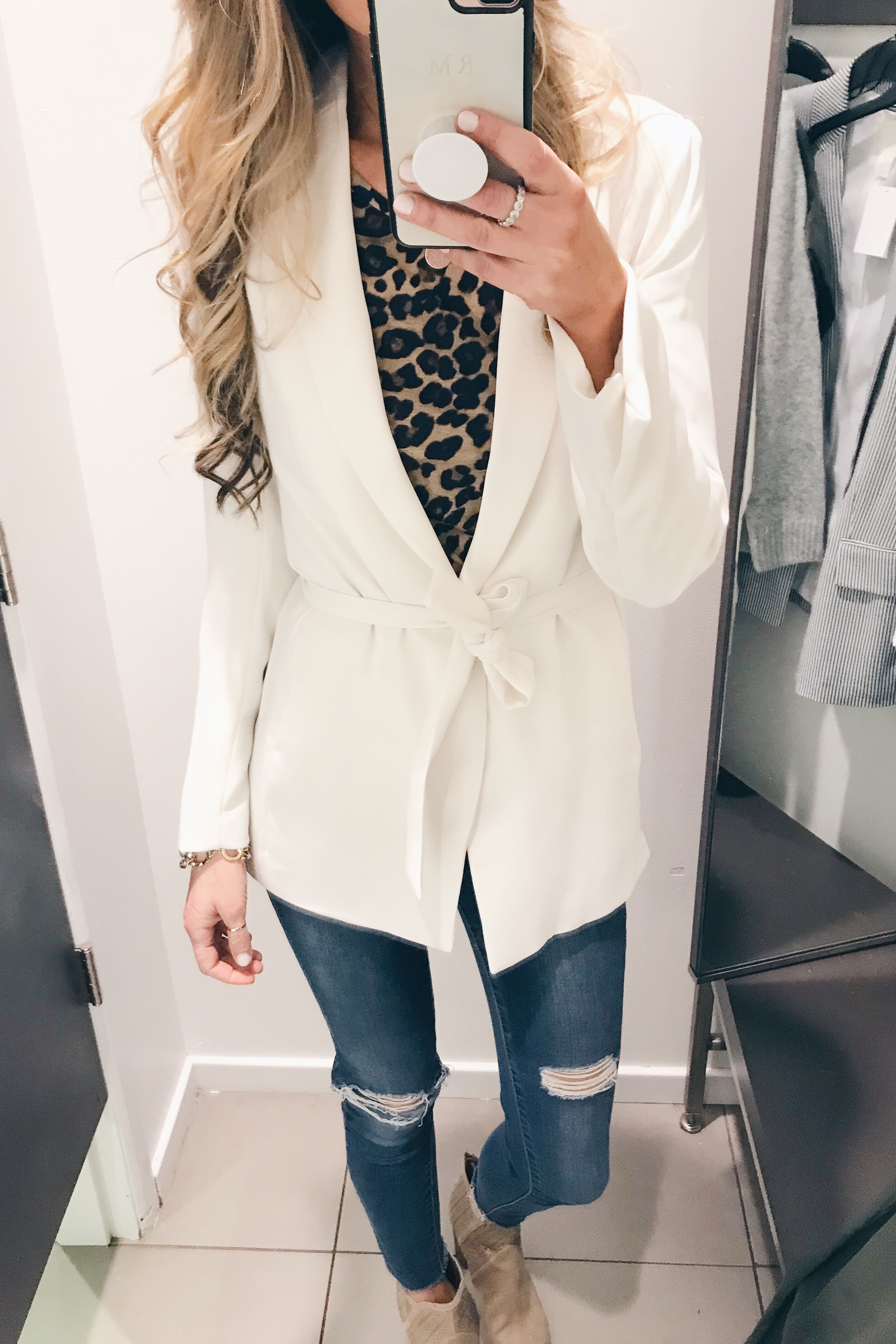 white blazer h&m