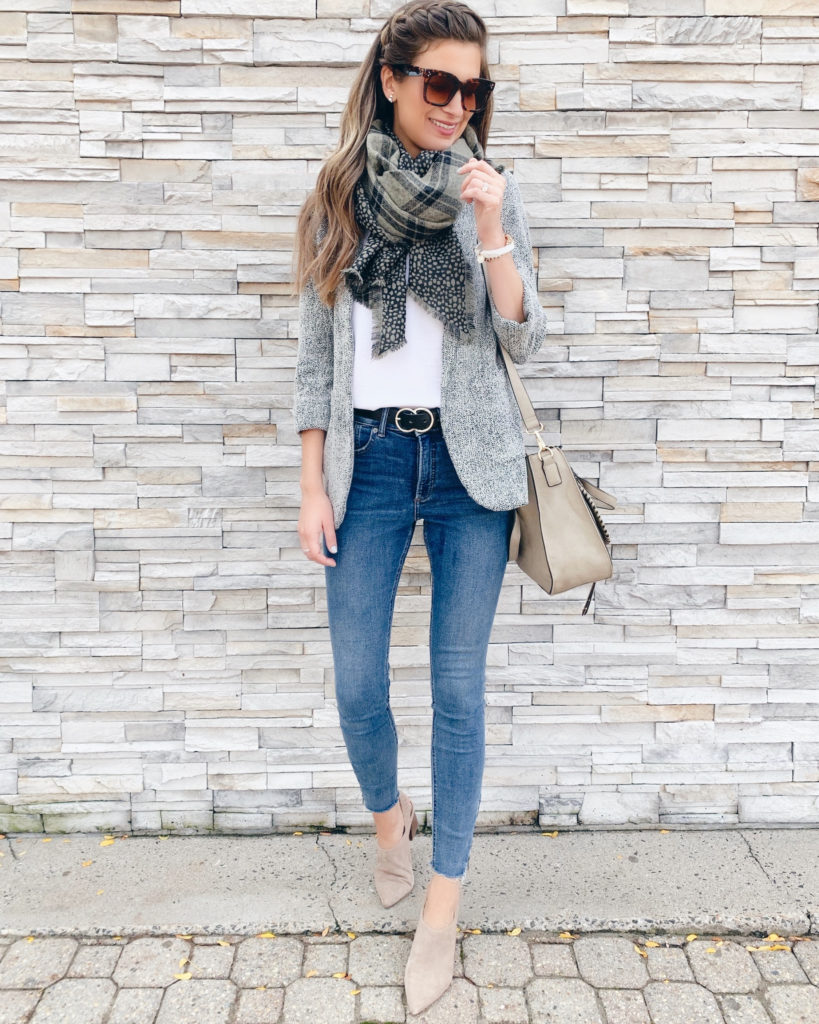fashion blogger wearing fall casual outfit featuring sole society accessories