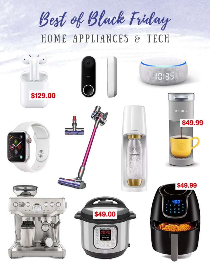 best black friday 2019 sales for home appliances and tech gadgets - airpods dyson instant pot apple watch
