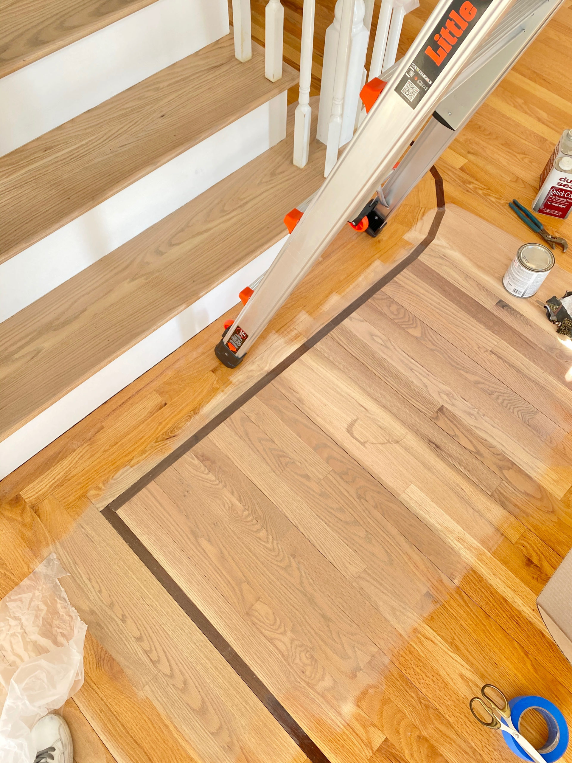 Duraseal Silvered Gray Stain On Red Oak, Best Stain For Hardwood Floors