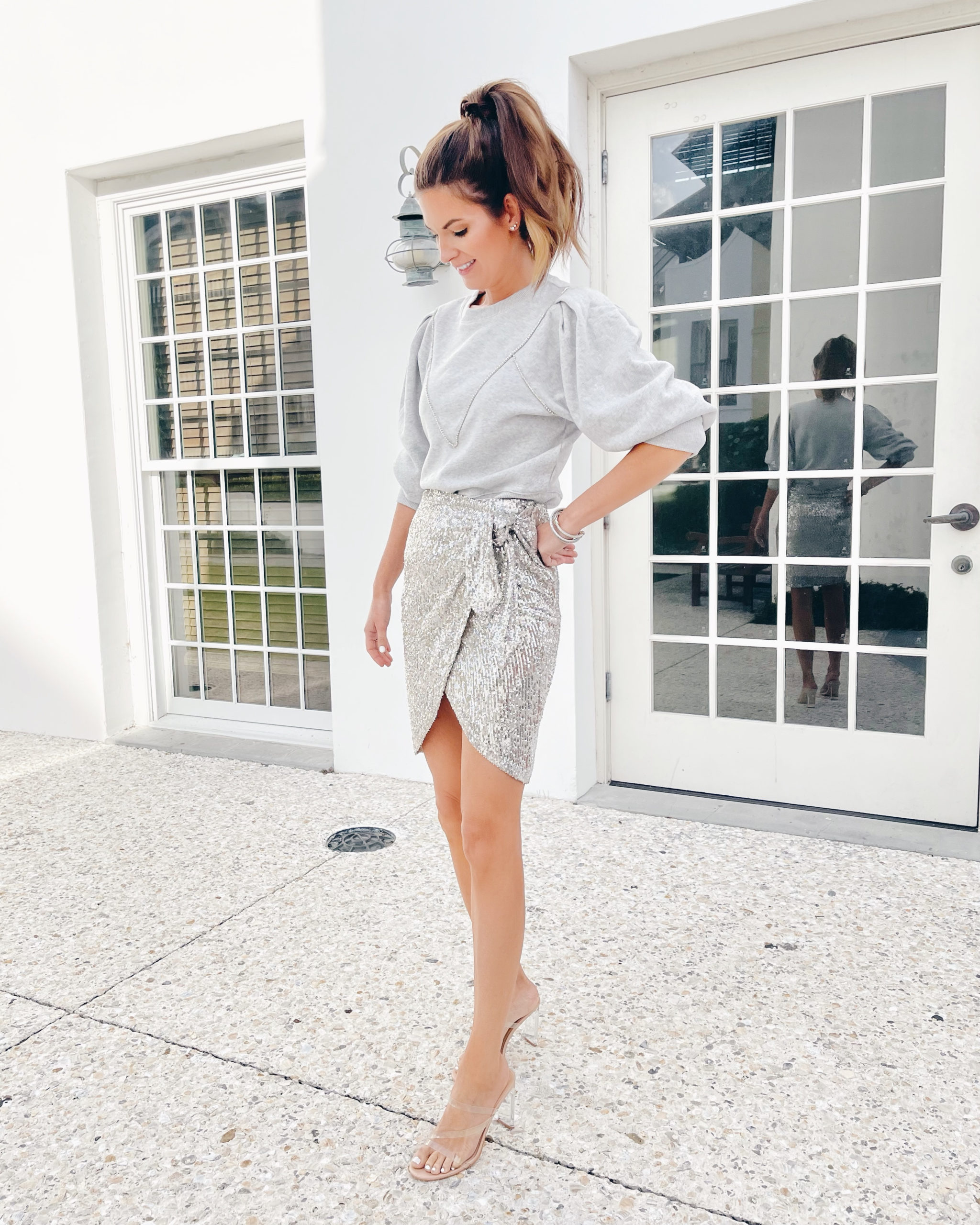 roslyn mini ruffle skirt